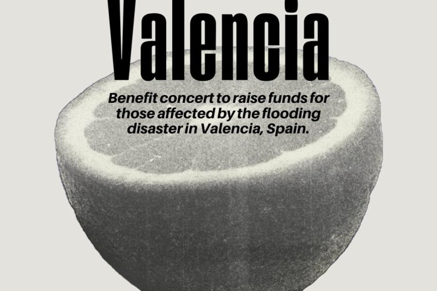 *Music for Valencia*: Benefit concert to raise funds for those affected by the flooding disaster in Valencia, Spain.